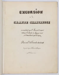 Excursion à la Grande Chartreuse. 
