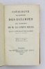 Catalogue raisonné des estampes du Cabinet de M. le Comte Rigal.. ESTAMPES. — REGNAULT-DELALANDE (François-Léandre). 