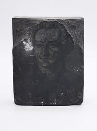 Non signé. 9 x 7,5 cm (3,5 x 3 in).