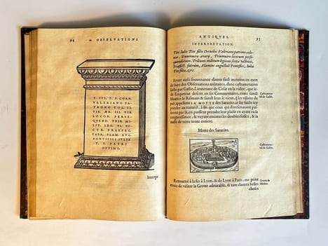 Les Illustres observations antiques du seigneur Gabriel Symeon, Florentin, en son dernier voyage d'Italie l'an 1557. . SIMEON (Gabriel).