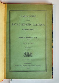 Hand-guide to the Royal botanic gardens, Péradeniya. Second edition.