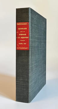 Hommage à C. F. Denecourt. Fontainebleau. Paysages - Légendes - Souvenirs - Fantaisies.. BAUDELAIRE. —