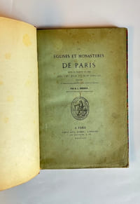 Les Églises et monastères de Paris.