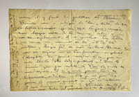 Lettre autographe signée à Marguerite Moreno.