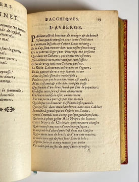 Les Œuvres poétiques du sieur Dalibray, divisées en vers bachiques, satyriques, héroïques, amoureux, moraux et chrétiens.. DALIBRAY. 