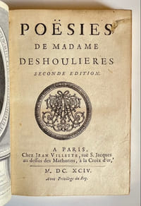 Poésies.
