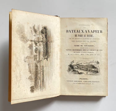 Itinéraire des bateaux à vapeur de Paris au Havre (...) notice historique sur le chemin de fer de Paris à Saint-Germain. . LE HAVRE. —