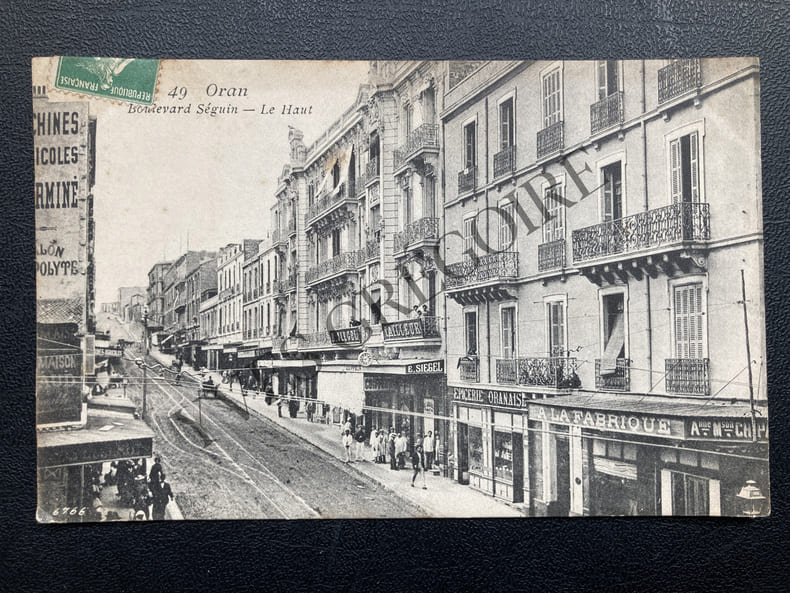 ORAN-BOULEVARD SEGUIN-LE HAUT-CARTE POSTALE. 