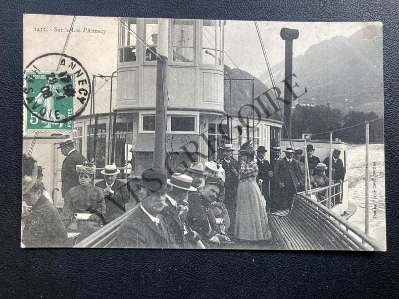 SUR LE LAC D'ANNECY-CARTE POSTALE. 
