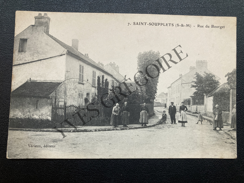 SAINT-SOUPPLETS (SEINE-ET-MARNE)-RUE DU BOURGET-CARTE POSTALE. 