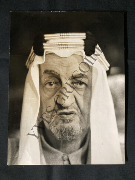 FAYCAL D'ARABIE SEOUDITE-PHOTOGRAPHIE. 