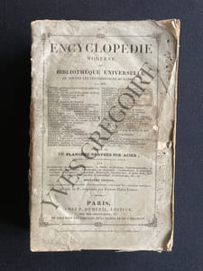 ENCYCLOPEDIE MODERNE OU BIBLIOTHEQUE UNIVERSELLE DE TOUTES LES CONNAISSANCES HUMAINES-TOME 8