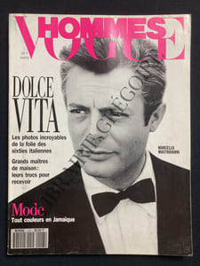 VOGUE HOMMES-N°147-MARS 1992-MARCELLO MASTROIANNI