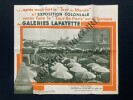 PLAN DE L'EXPOSITION COLONIALE PARIS 1931 OFFERT PAR LES GALERIES LAFAYETTE. 