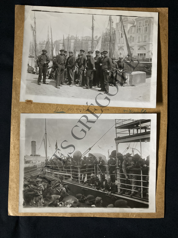 GREVE DES INSCRITS MARITIMES-MARSEILLE-1907-2 PHOTOGRAPHIES. 