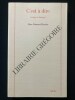 C'EST A DIRE Poétique de Heidegger. MARC FROMENT-MEURICE