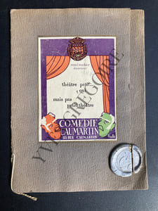 LE SINGE QUI PARLE-RENE FAUCHOIS-PROGRAMME COMEDIE CAUMARTIN