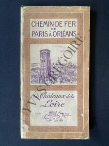 CHEMIN DE FER DE PARIS A ORLEANS-LES CHATEAUX DE LA LOIRE PAR A.ROBIDA