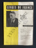 LIVRES DE FRANCE (revue littéraire mensuelle)-AOUT/SEPTEMBRE 1958. 