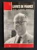 LIVRES DE FRANCE (revue littéraire mensuelle)-DECEMBRE 1965. 