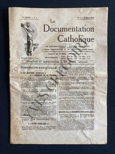 LA DOCUMENTATION CATHOLIQUE-N°7-22 MARS 1919