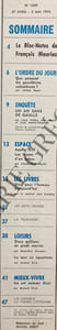 LE FIGARO LITTERAIRE-N°1249-DU 27 AVRIL AU 3 MAI 1970