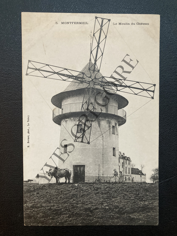 MONTFERMEIL-LE MOULIN DU CHATEAU-CARTE POSTALE. 