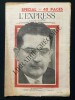 L'EXPRESS-N°389-27 NOVEMBRE 1958-JACQUES SOUSTELLE. 