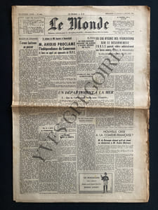 LE MONDE-N°4650-DIMANCHE 3 ET LUNDI 4 JANVIER 1960