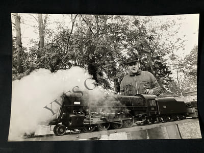 8 PHOTOGRAPHIES LES FOUS DU (PETIT) TRAIN-ANTONY VAPEUR CLUB-MALNOUE-1982