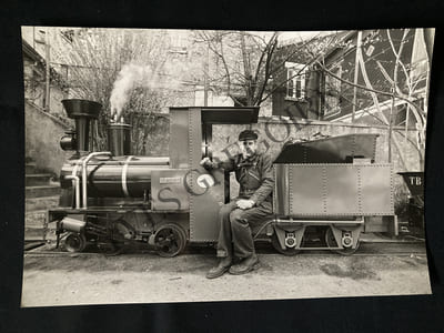 8 PHOTOGRAPHIES LES FOUS DU (PETIT) TRAIN-ANTONY VAPEUR CLUB-MALNOUE-1982