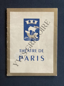 MA COUSINE DE VARSOVIE-PROGRAMME THEATRE DE PARIS