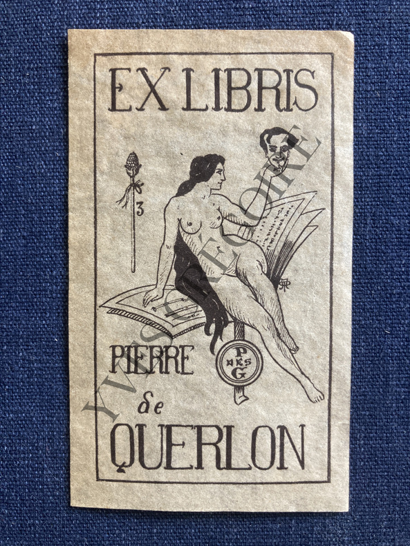 EX LIBRIS PIERRE DE QUERLON. 