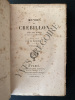 OEUVRES DE CREBILLON-TOME SECOND-XERXES-SEMIRAMIS-PYRRHUS-CATILINA-LE TRIUMVIRAT OU LA MORT DE CICERON-DISCOURS ACADEMIQUES-. CREBILLON-M.PARRELLE ...