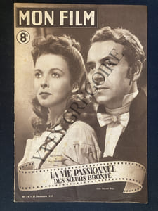 MON FILM-N°74-31 DECEMBRE 1947-LA VIE PASSIONNEE DES SOEURS BRONTE