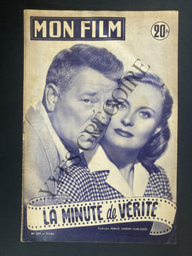 MON FILM-N°333-7 JANVIER 1953-LA MINUTE DE VERITE. undefined