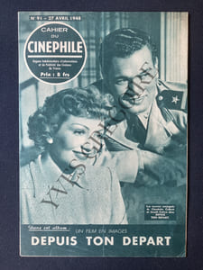 CAHIER DU CINEPHILE-N°91-27 AVRIL 1948