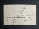 CARTE DE VISITE ADRESSEE PAR MARCEL CARNE A ANDRE DIGNIMONT. MARCEL CARNE