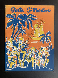 "A LA JAMAIQUE"-PROGRAMME THEATRE DE LA PORTE SAINT-MARTIN