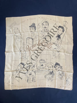 JESUS LA CAILLE-DESSINS DE GEORGES BASTIA SUR CARRE DE SOIE. undefined