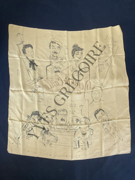 JESUS LA CAILLE-DESSINS DE GEORGES BASTIA SUR CARRE DE SOIE. undefined