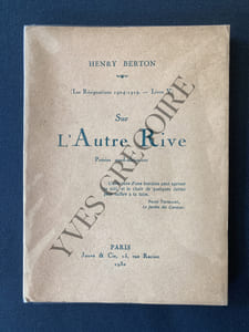 SUR L'AUTRE RIVE Poésies nord-africaines