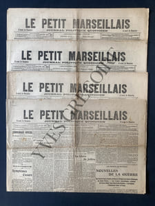 LE PETIT MARSEILLAIS-19 JOURNAUX-MAI 1915