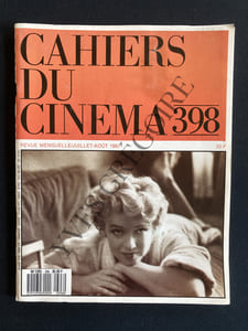 CAHIERS DU CINEMA-N°398-JUILLET/AOUT 1987