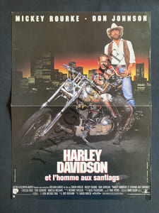 HARLEY DAVIDSON ET L'HOMME AUX SANTIAGS-FILM DE SIMON WINCER-1991-AFFICHE PETIT FORMAT