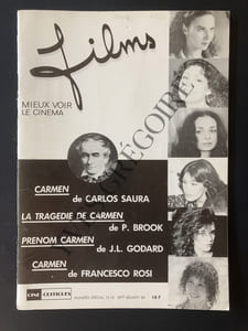 FILMS-NUMERO SPECIAL-15/16-SEPTEMBRE 1983/JANVIER 1984-"CARMEN" DE CARLOS SAURA-"LA TRAGEDIE DE CARMEN" DE PETER BROOK-"PRENOM CARMEN" DE J.L. GODARD-"CARMEN" DE FRANCESCO ROSI