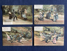 LA BOURREIO D'AUBERGNO-4 CARTES POSTALES. 