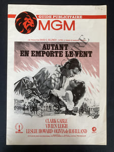 AUTANT EN EMPORTE LE VENT-DAVID O. SELZNICK-GUIDE PUBLICITAIRE MGM