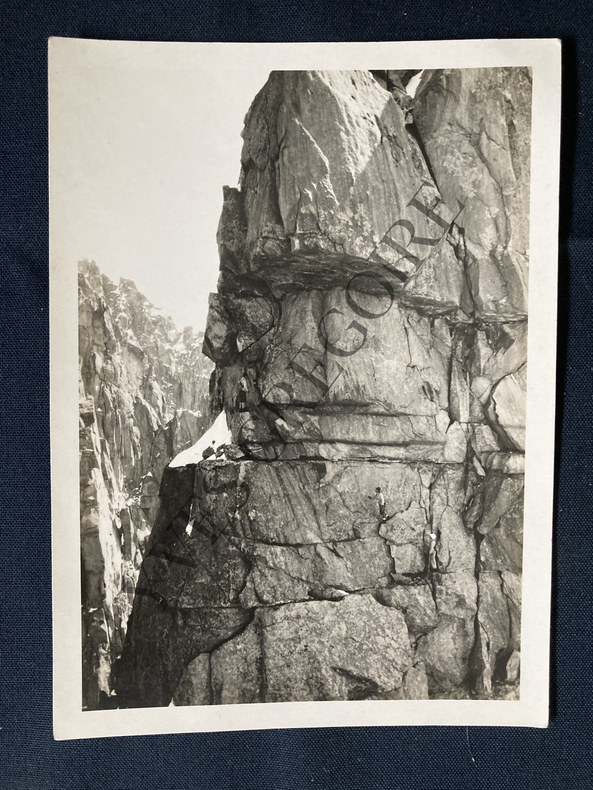 PHOTOGRAPHIE GEORGES TAIRRAZ-CHAMONIX-ESCALADE DU Z AU GRAND DRU. 