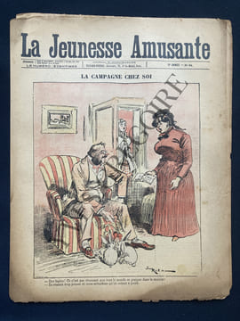 LA JEUNESSE AMUSANTE-N°64-1899-"LA CAMPAGNE CHEZ SOI"-PAR ROBIDA. undefined